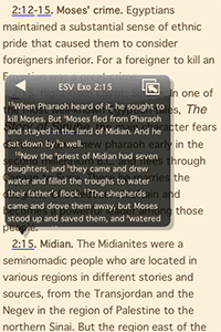 IVP Bible Background Commentary, Text with Bible Verse Pop-up