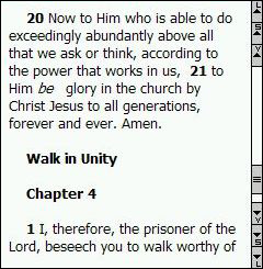 Sample of mobile New Testament NKJV text