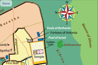 Manna Maps, Jerusalem, Time of Christ