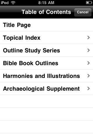 Table of Contents
