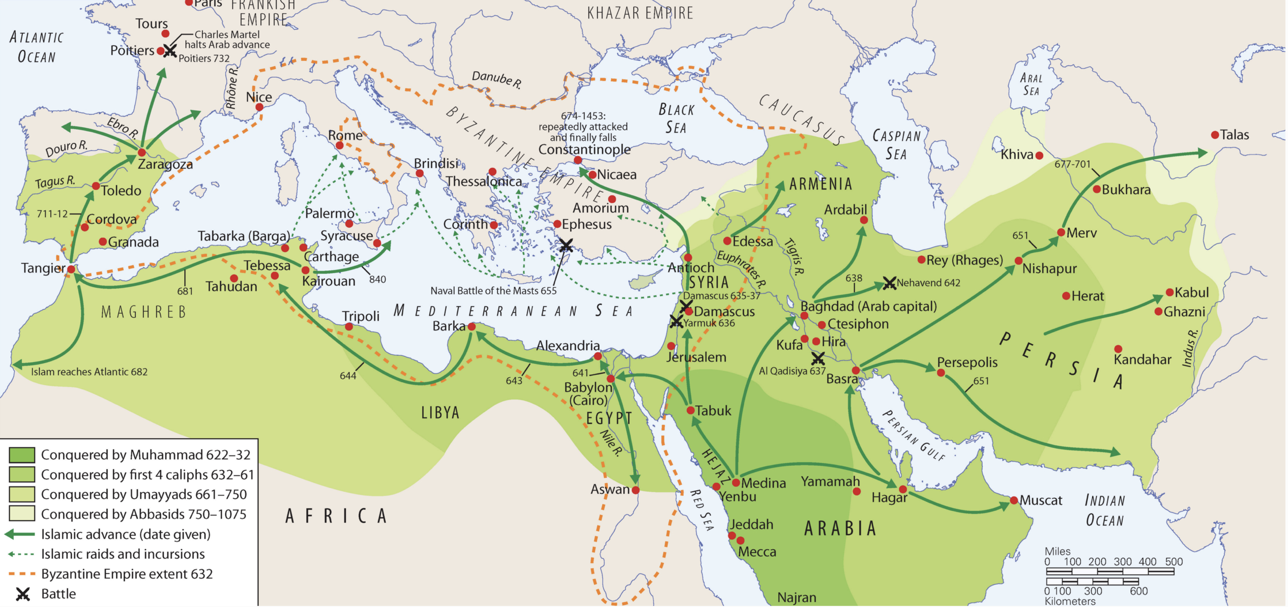 Spread Of Islam World Map