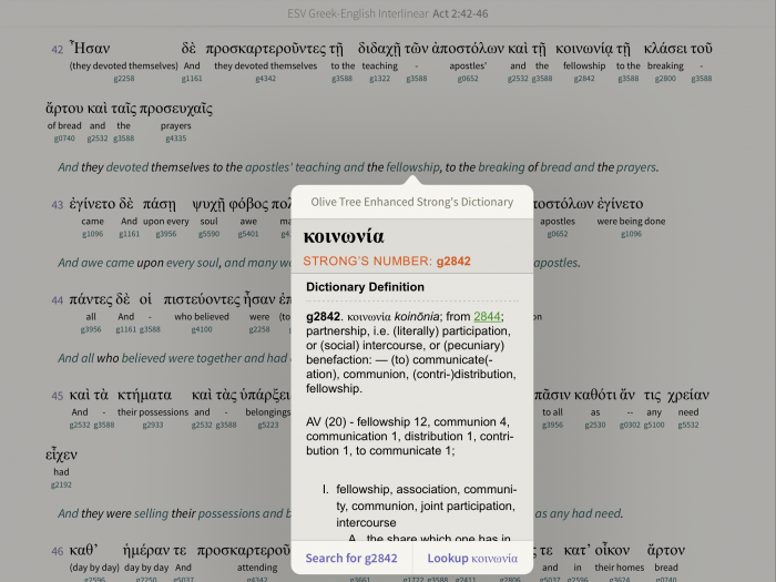 greek interlinear bible app