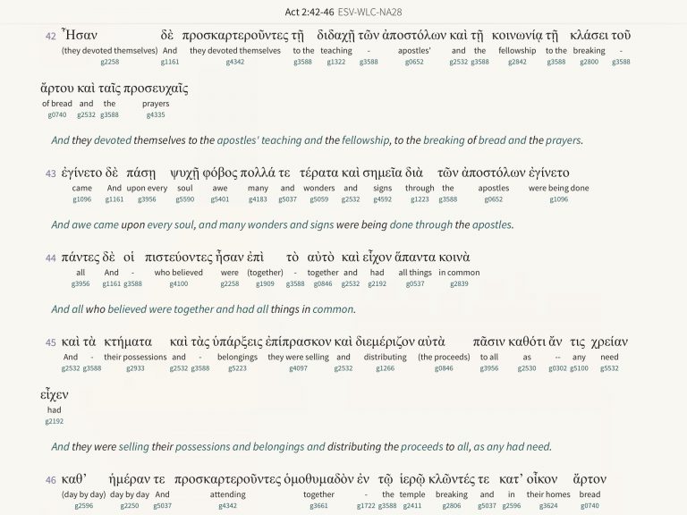 which greek interlinear bible is the best
