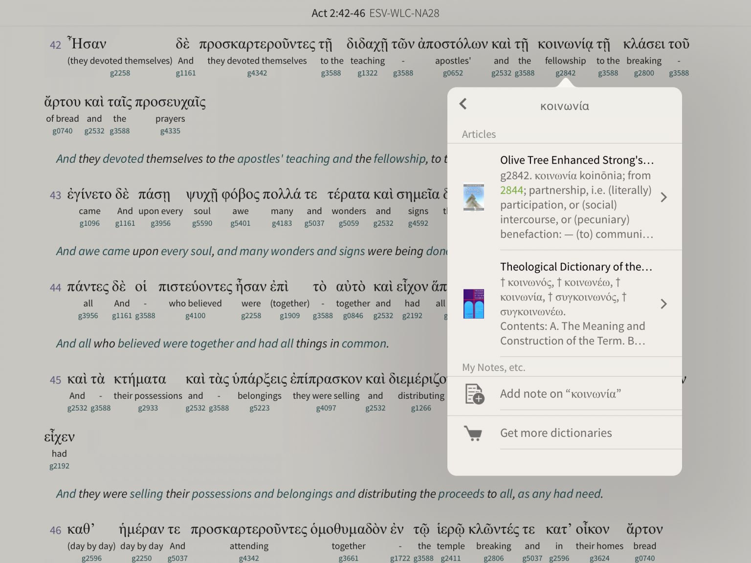 hebrew greek interlinear bible app