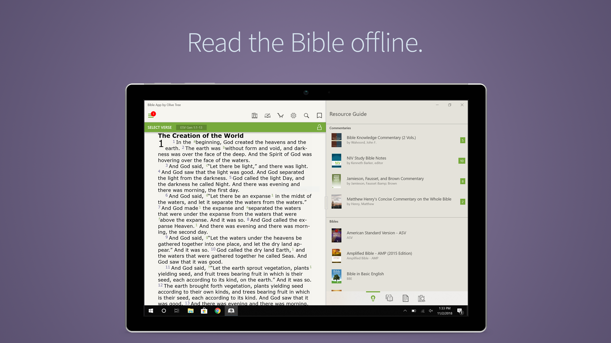 free offline bible download for windows 10