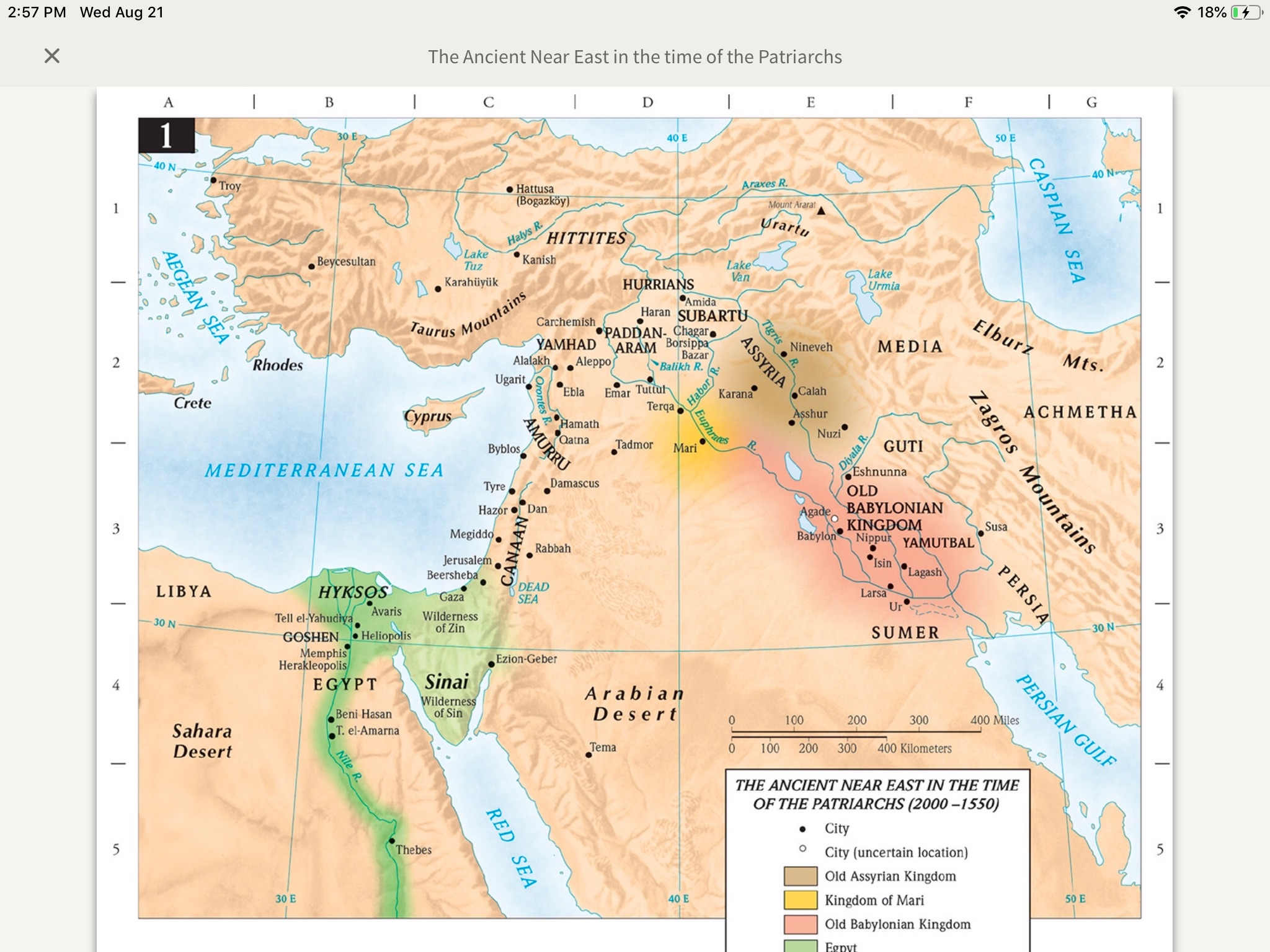 Ancient Near East Map - Olive Tree Blog