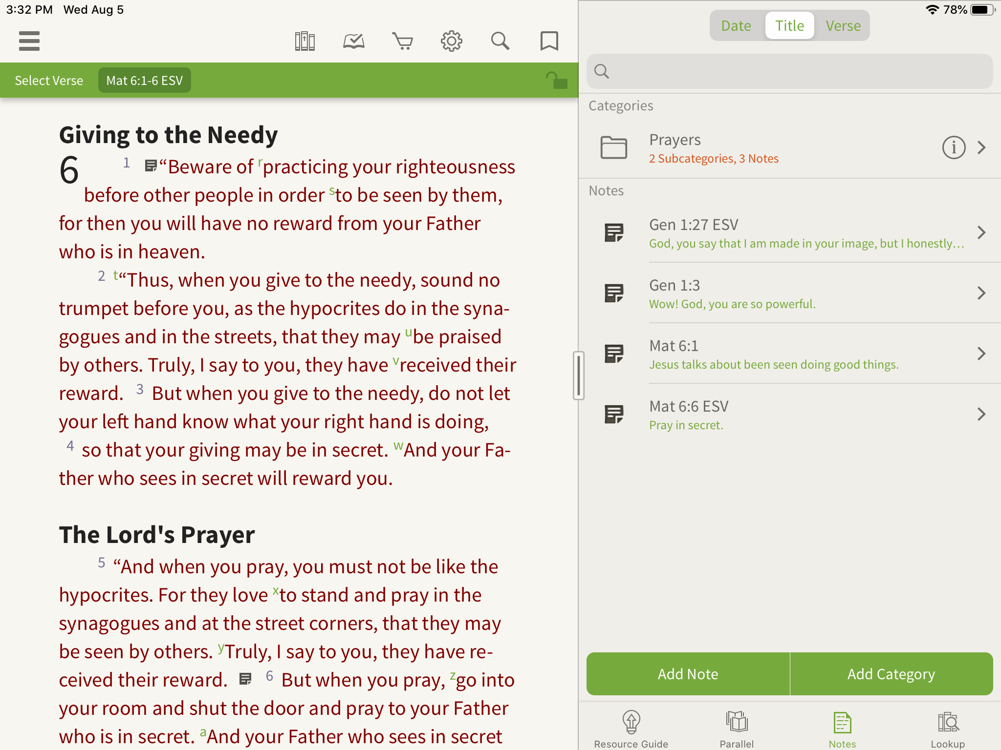 Notes In The Olive Tree Bible App Olive Tree Blog 