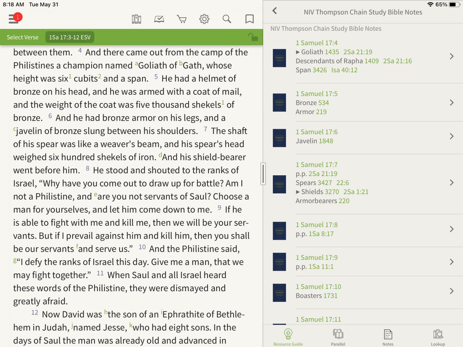 Thompson Chain Reference Study Bible - Olive Tree Blog