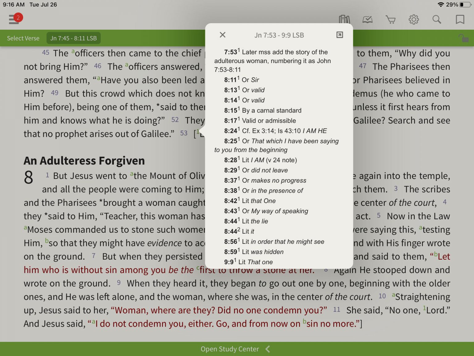 Look Inside: Legacy Standard Bible - Olive Tree Blog