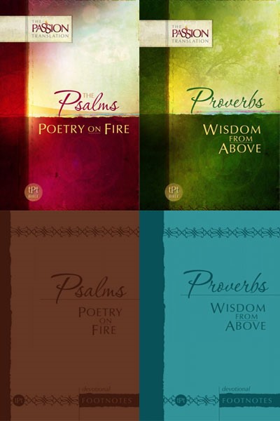 Psalms & Proverbs with Devotional Footnotes (The Passion Translation 4 Vols.)